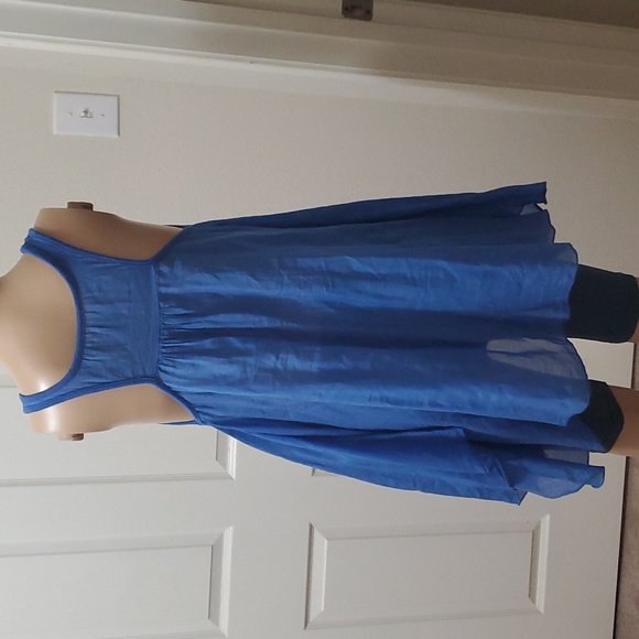 M silk cotton blend biased cut slouch pockets light flowy made in Italy frock - Picture 6 of 8